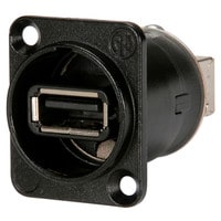 Main product image for Neutrik NAUSB-W-B Feed-thru Reversible USB A/B Adapt 092-279